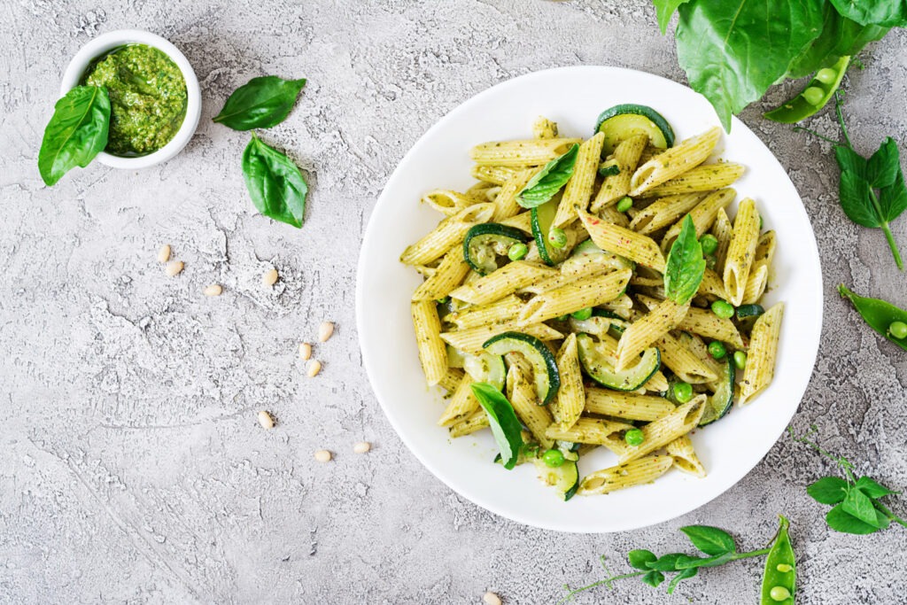 penne chicken pesto